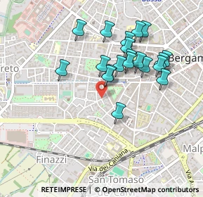 Mappa Via Giuseppe Gaudenzi, 24128 Bergamo BG, Italia (0.422)