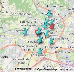 Mappa Via Giuseppe Gaudenzi, 24128 Bergamo BG, Italia (1.20077)