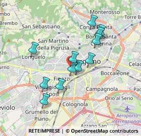 Mappa Via Giuseppe Gaudenzi, 24128 Bergamo BG, Italia (1.5625)
