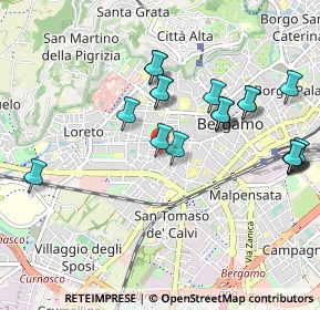 Mappa Via Giuseppe Gaudenzi, 24128 Bergamo BG, Italia (0.9905)