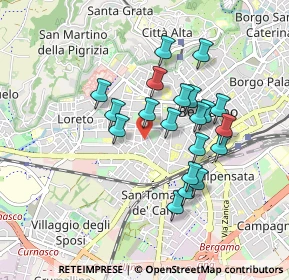 Mappa Via Giuseppe Gaudenzi, 24128 Bergamo BG, Italia (0.7605)
