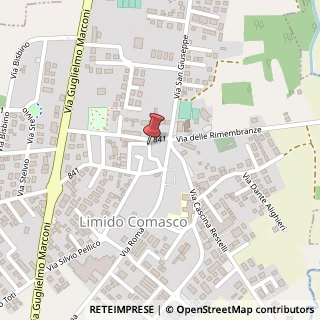 Mappa Via Giuseppe Mazzini,  15, 22070 Limido Comasco, Como (Lombardia)