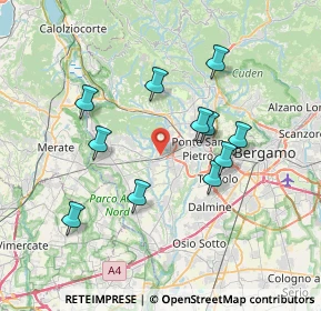 Mappa Via Carvisi, 24030 Mapello BG, Italia (6.69545)