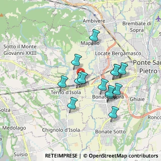 Mappa Via Carvisi, 24030 Mapello BG, Italia (1.55571)