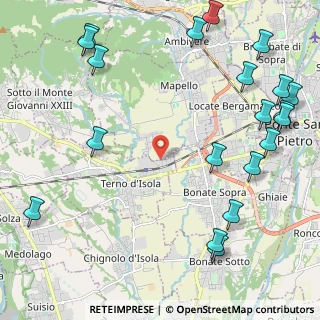 Mappa Via Carvisi, 24030 Mapello BG, Italia (3.018)
