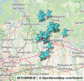 Mappa Via Carvisi, 24030 Mapello BG, Italia (9.6155)