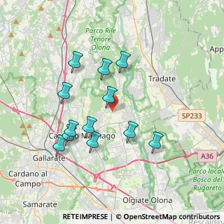 Mappa Vicolo Adda, 21050 Cairate VA, Italia (3.47333)
