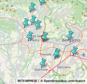 Mappa Via Cesare Battisti, 24035 Curno BG, Italia (3.96333)