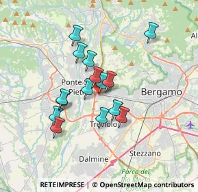 Mappa Via Cesare Battisti, 24035 Curno BG, Italia (2.748)