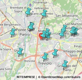 Mappa Via Cesare Battisti, 24035 Curno BG, Italia (2.01)