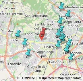 Mappa Largo Guglielmo Rontgen, 24128 Bergamo BG, Italia (2.1425)