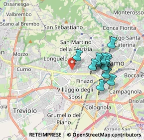 Mappa Largo Guglielmo Rontgen, 24128 Bergamo BG, Italia (1.54429)