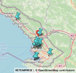 Mappa Via di Prosecco, 34151 Villa Opicina TS, Italia (6.31)