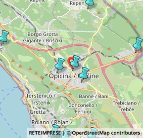 Mappa Via di Prosecco, 34151 Villa Opicina TS, Italia (3.6275)