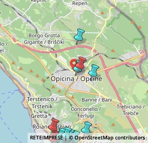 Mappa Via di Prosecco, 34151 Villa Opicina TS, Italia (3.4575)