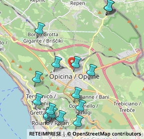 Mappa Via di Prosecco, 34151 Villa Opicina TS, Italia (2.55)