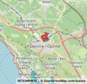 Mappa Via di Prosecco, 34151 Villa Opicina TS, Italia (4.1775)