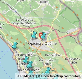 Mappa Via di Prosecco, 34151 Villa Opicina TS, Italia (3.5795)