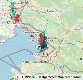 Mappa Via di Prosecco, 34151 Villa Opicina TS, Italia (10.50308)