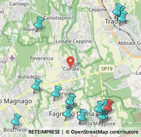 Mappa Via Molina, 21050 Cairate VA, Italia (3.06938)