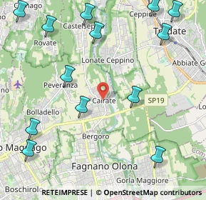 Mappa Via Molina, 21050 Cairate VA, Italia (2.81923)