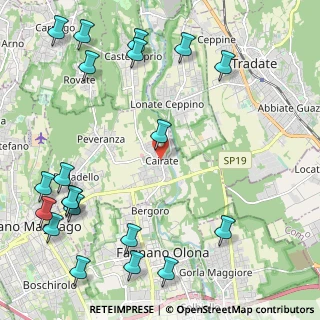 Mappa Via Molina, 21050 Cairate VA, Italia (3.0155)