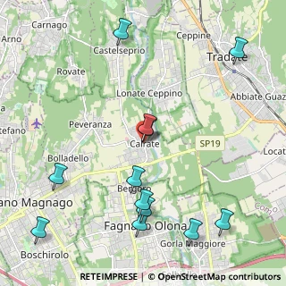 Mappa Via Molina, 21050 Cairate VA, Italia (2.50917)