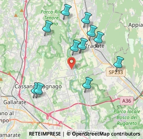 Mappa Via Molina, 21050 Cairate VA, Italia (3.91364)