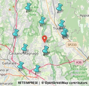 Mappa Via Molina, 21050 Cairate VA, Italia (4.255)