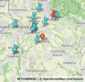 Mappa Via Corte Gaspani, 23880 Casatenovo LC, Italia (1.89154)