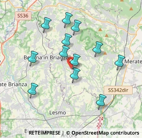 Mappa Via Corte Gaspani, 23880 Casatenovo LC, Italia (3.45833)