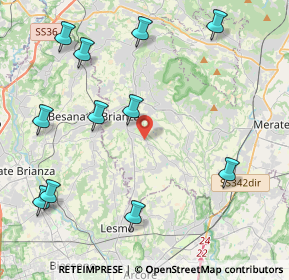 Mappa Via Corte Gaspani, 23880 Casatenovo LC, Italia (5.09818)