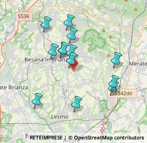 Mappa Via Corte Gaspani, 23880 Casatenovo LC, Italia (3.38538)