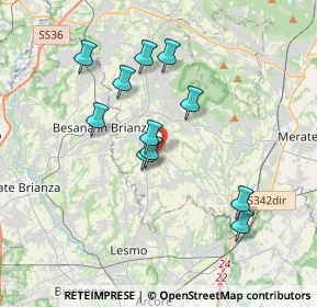 Mappa Via Corte Gaspani, 23880 Casatenovo LC, Italia (3.22545)