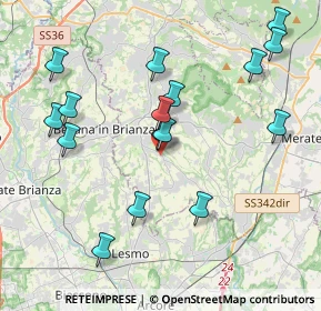Mappa Via Corte Gaspani, 23880 Casatenovo LC, Italia (4.2125)