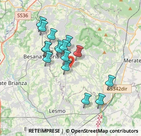 Mappa Via Corte Gaspani, 23880 Casatenovo LC, Italia (2.99375)