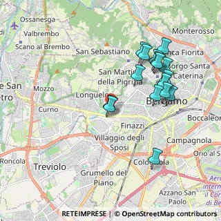 Mappa Largo Fratelli Lumiere, 24129 Bergamo BG, Italia (1.9125)