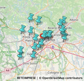 Mappa Via Rosa Agazzi, 24128 Bergamo BG, Italia (5.8215)