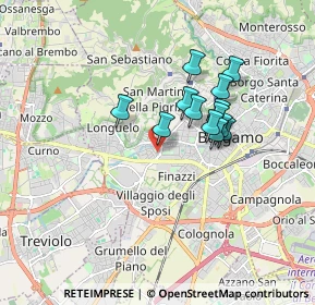 Mappa Via Rosa Agazzi, 24128 Bergamo BG, Italia (1.34)