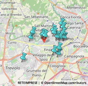 Mappa Via Rosa Agazzi, 24128 Bergamo BG, Italia (1.29824)