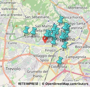 Mappa Via Rosa Agazzi, 24128 Bergamo BG, Italia (1.335)