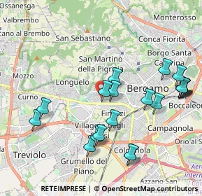 Mappa Via Rosa Agazzi, 24128 Bergamo BG, Italia (2.181)