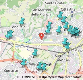 Mappa Via Rosa Agazzi, 24128 Bergamo BG, Italia (1.222)