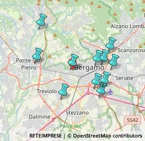 Mappa Via Rosa Agazzi, 24128 Bergamo BG, Italia (3.44545)