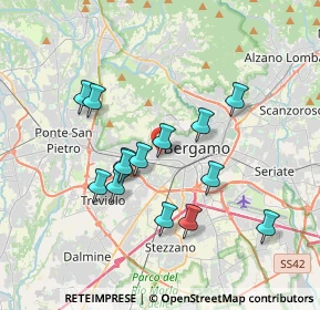Mappa Via Rosa Agazzi, 24128 Bergamo BG, Italia (3.25857)