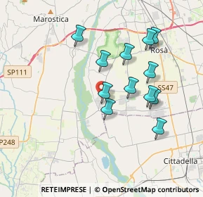 Mappa Via Concordia, 36056 Tezze sul Brenta VI, Italia (3.31333)