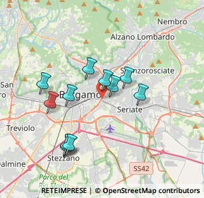 Mappa Via Pietro rovelli, 24125 Bergamo BG, Italia (3.16273)