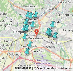 Mappa Via Pietro rovelli, 24125 Bergamo BG, Italia (1.554)