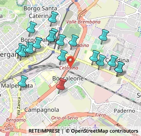 Mappa Via Pietro rovelli, 24125 Bergamo BG, Italia (1.0255)