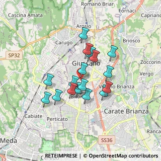 Mappa Via Milano, 20833 Giussano MB, Italia (1.33824)